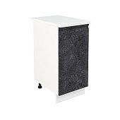 Шкаф нижний ШН 400 Бруклин (бетон черный) Черный 