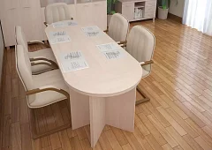 Стол переговорный Фёст компоновка 2 Бежевый