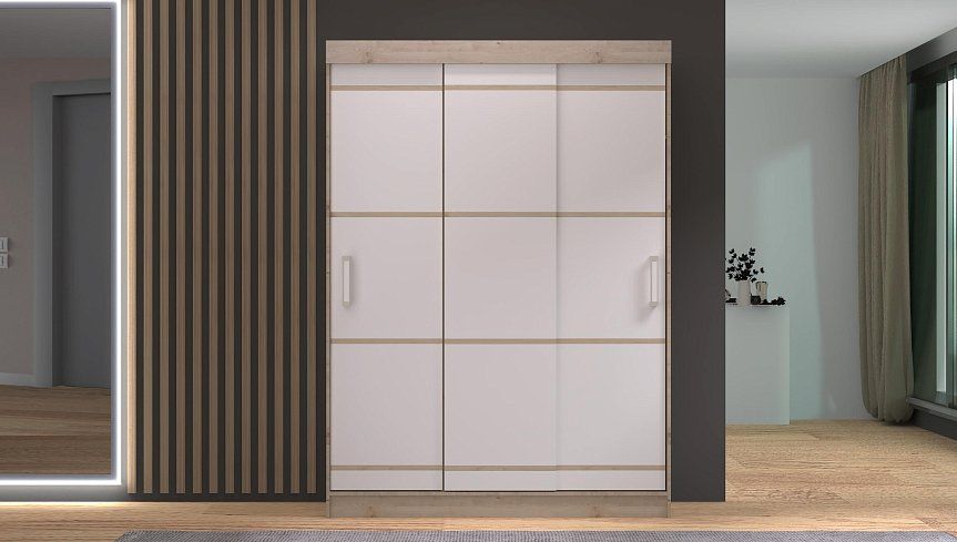 Шкаф-купе Фиеста 4 без зеркал 1.5 м, Бежевый