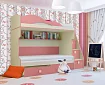 Кровать двухъярусная Радуга, Розовый
